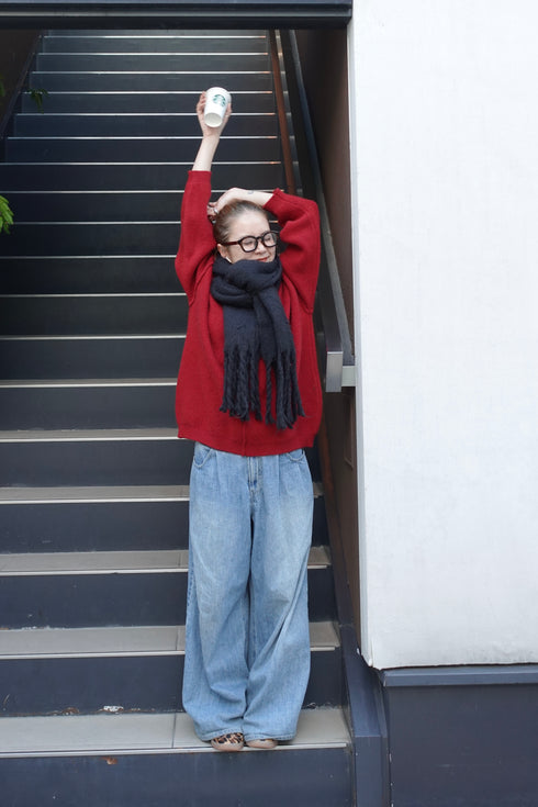 ベーシックルーズニット